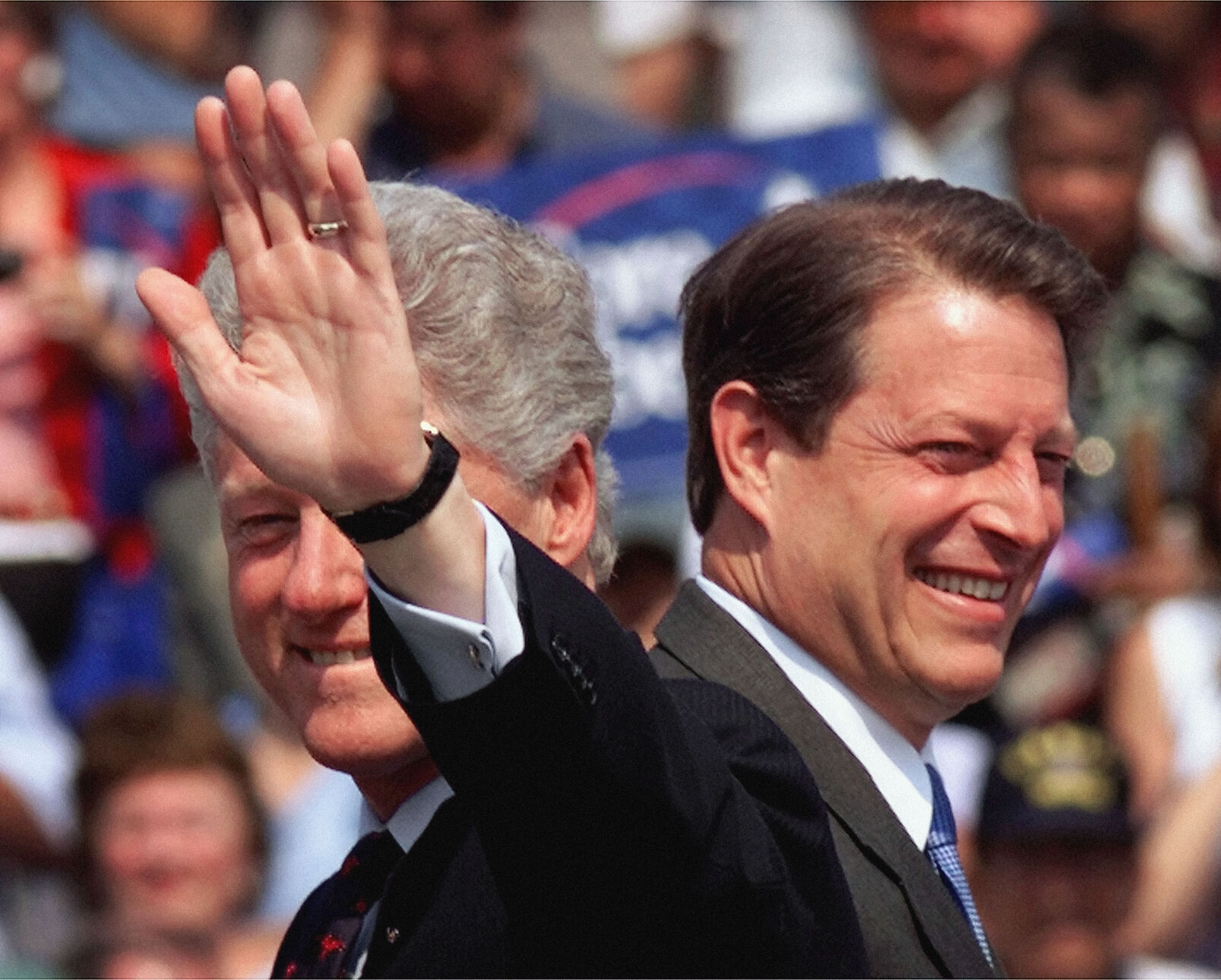 2000: Campaigns with Al Gore during his presidential run